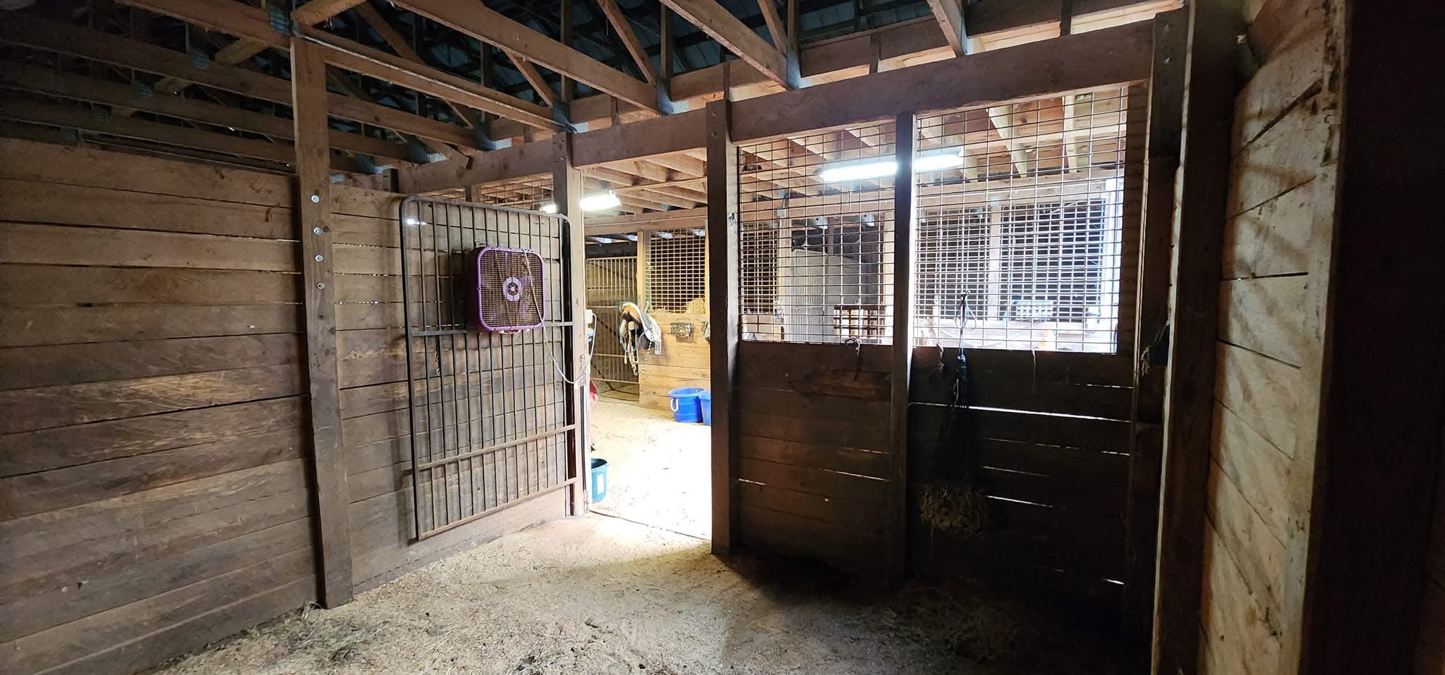 Penn's Woods Stable barn and stalls